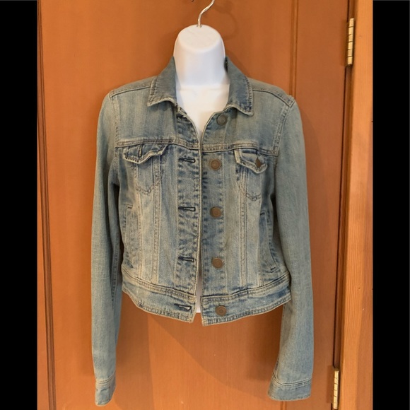 short waisted jean jacket